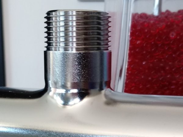 collettore elettrolucidato part. filetto